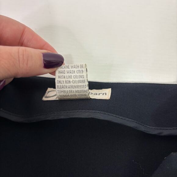 Dressbarn Black Knee-Length A-Line Pleated Hem with Bow Skirt Size 10 KK0706 - Picture 7 of 8